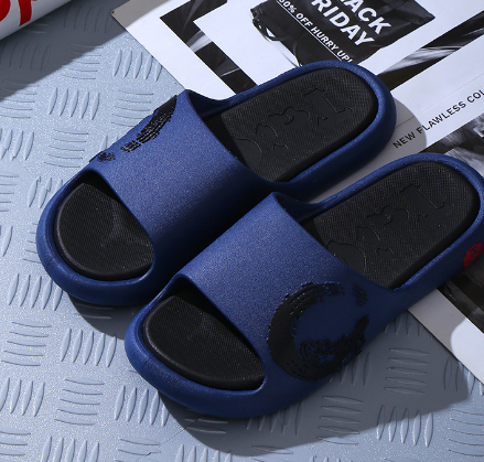 Men's Summer Thick Bottom Slippers – Lightweight Non-Slip Indoor Shoes