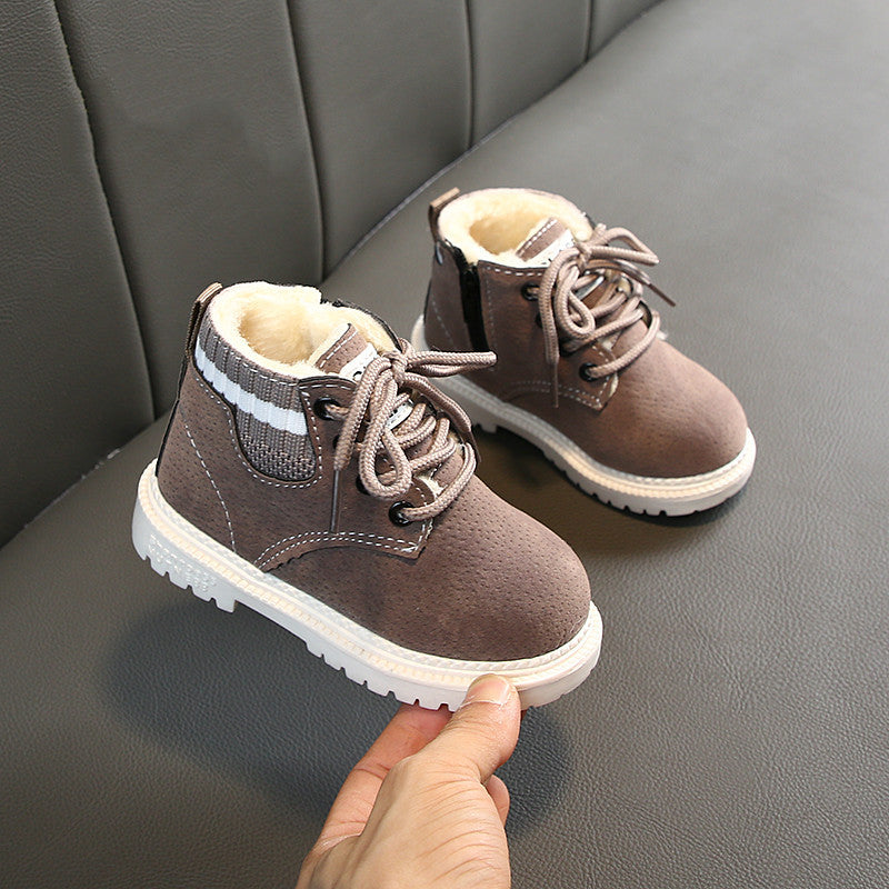 Children's Cotton Flying Knit Martin Boots & Snow Boots | Kids Sizes 21–30
