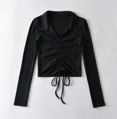 Women's Smocked Long-Sleeve Top