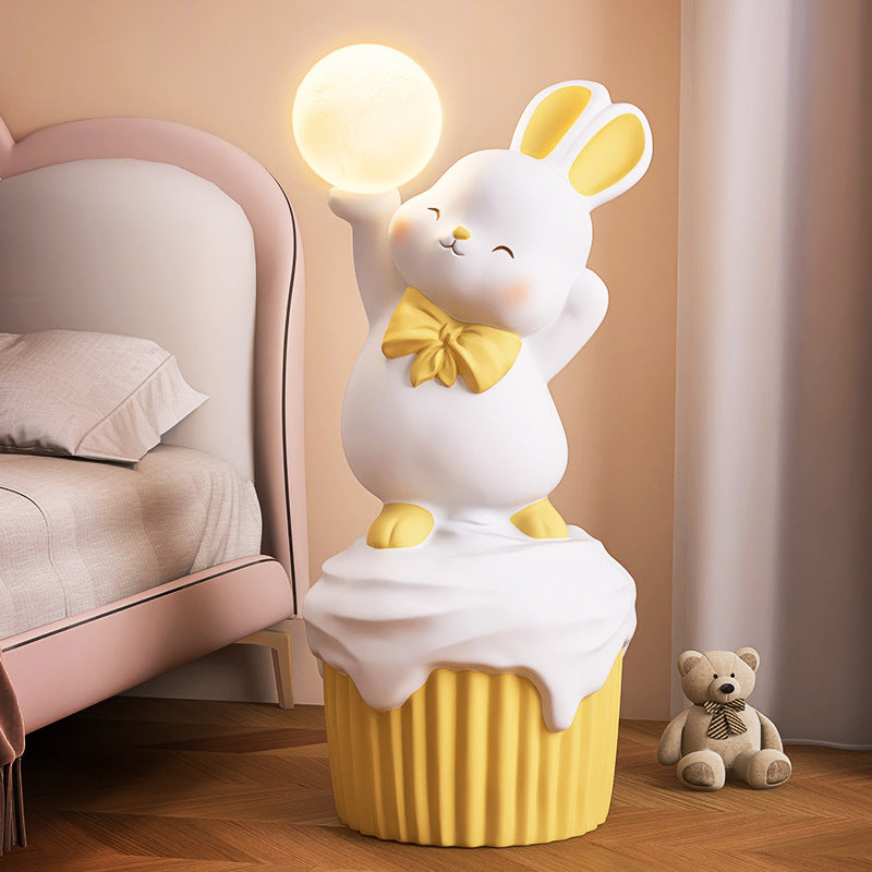 Large Rabbit Decor Floor Lamp for Living Room