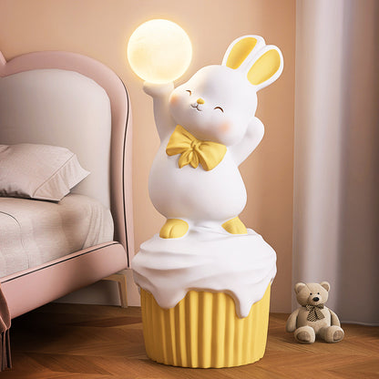Large Rabbit Decor Floor Lamp for Living Room