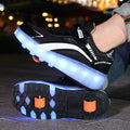 Light-Up Wheeled Mesh Shoes for Kids & Women