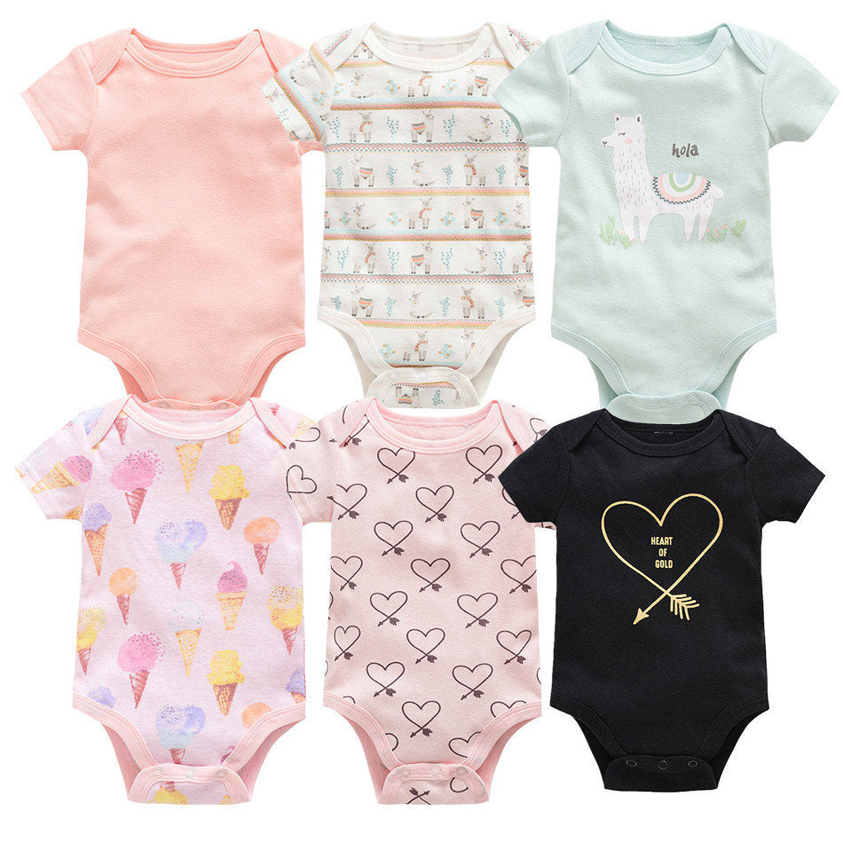 Baby Cotton Six-Piece Summer Outfit Set