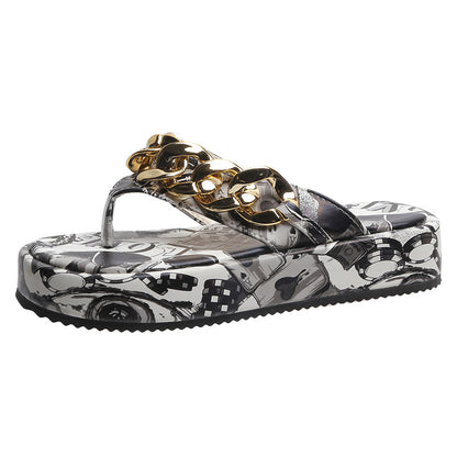 Women's Graffiti Platform Sandals – Bold Street-Style Mules