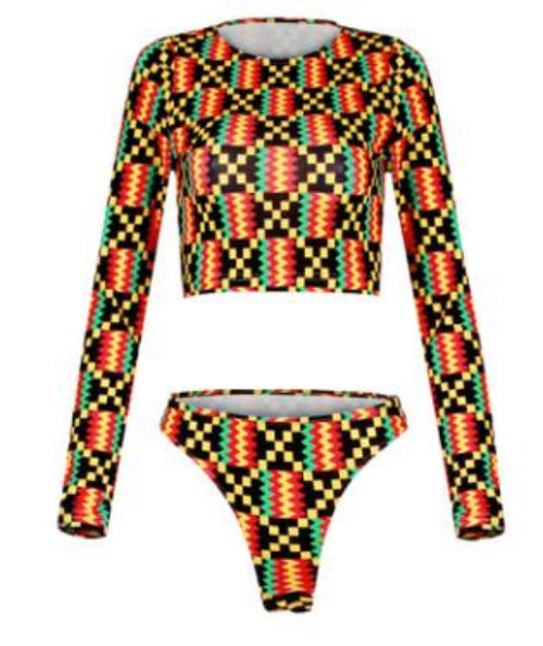 Damen-Outfit-Set bedruckt | Jacke & Kleidung Co-ord