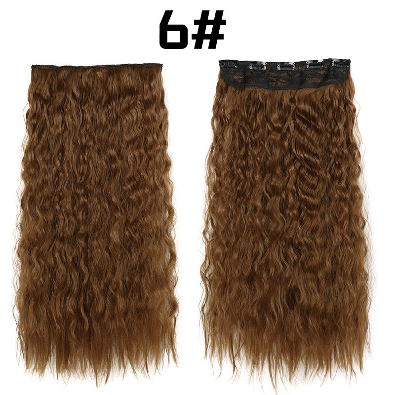 22-Inch Long Curly Synthetic Hair Extensions – Bulk Braiding Hair for Natural Styles