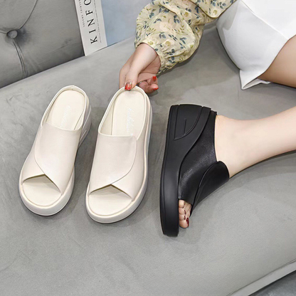 Women's Soft Leather Wedge Sandals