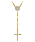 KALETINE 925 Silver Rosary Necklace