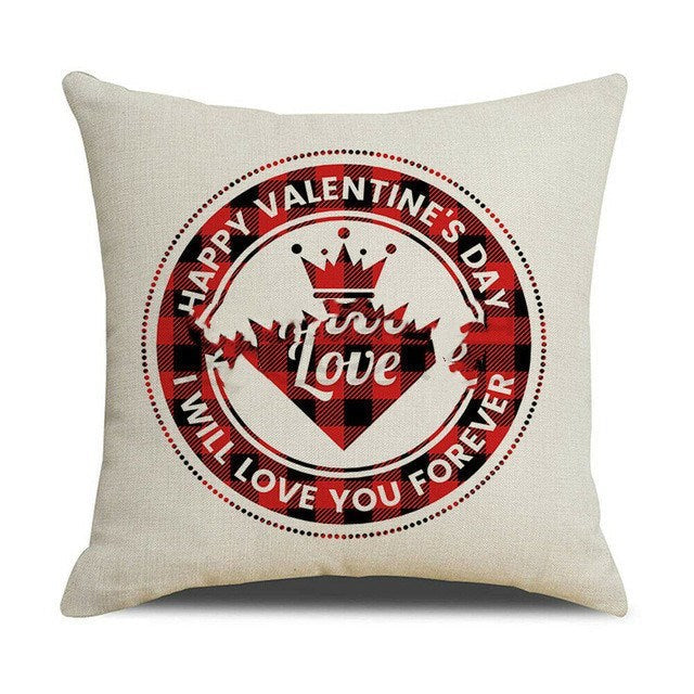 Valentine’s Red Cushion Cover, 45 × 45 cm