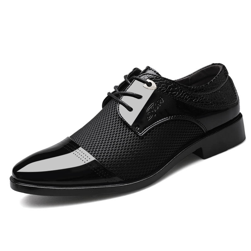 Men's Patent Leather Business Casual Shoes