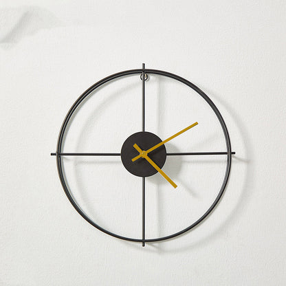 Nordic Style Iron Wall Clock for Living Room Decor