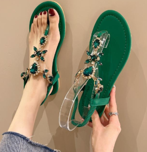 Sandalen mit Strass für Damen