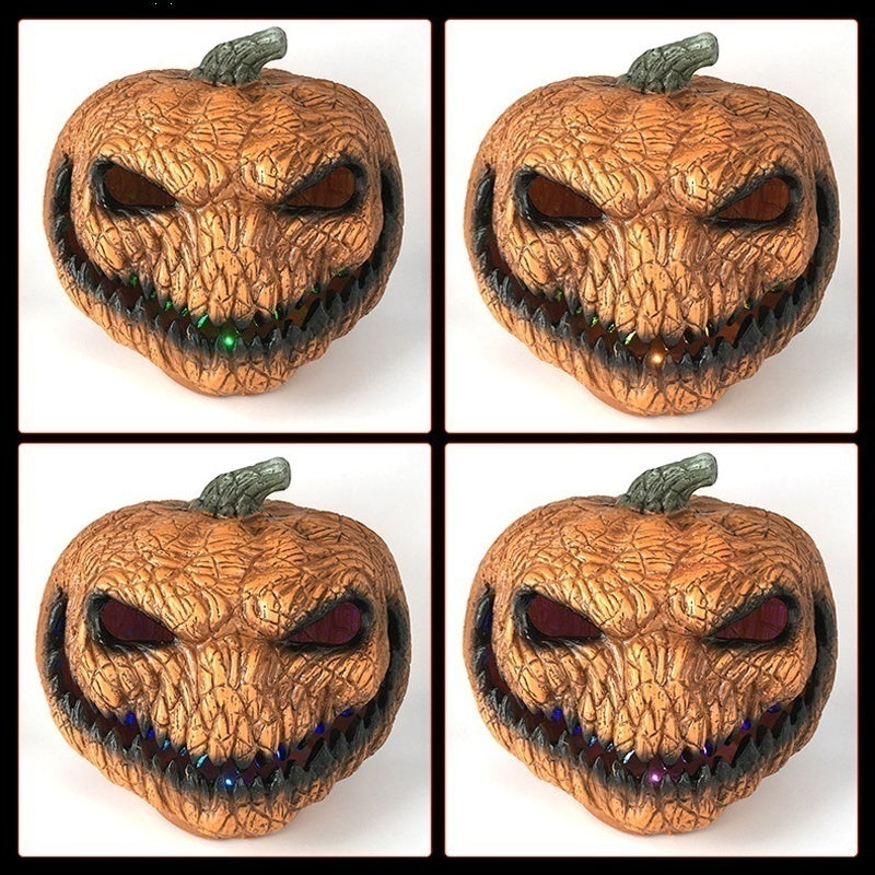 Halloween Pumpkin Lantern & Decor - Spooky Tabletop Ornament