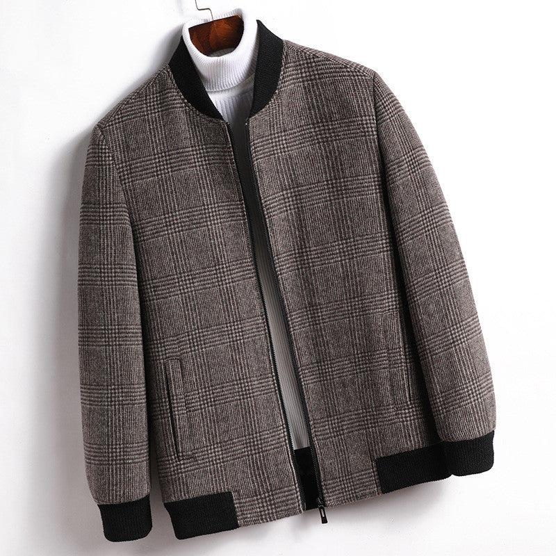 British Plaid Woolen Jacket