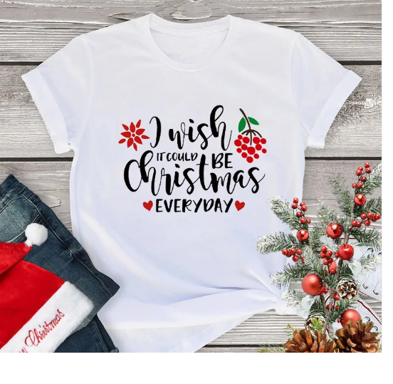 Lässiges Weihnachts-T-Shirt
