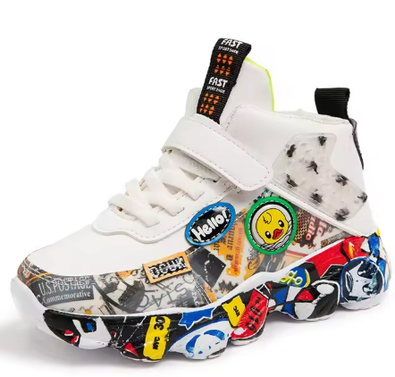 Kids’ Cartoon Hook-and-Loop Trainers