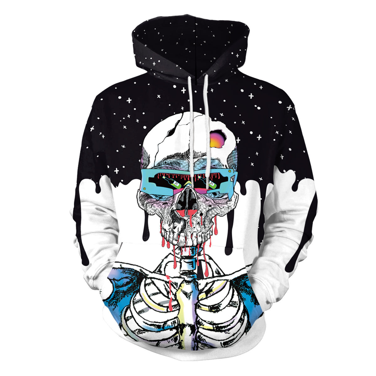 Halloween Hooded Sweatshirt – Unisex Graphic Hoodie for Parties & Events