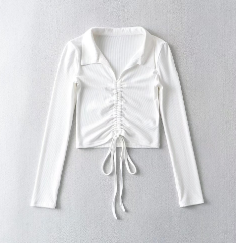 Women's Smocked Long-Sleeve Top