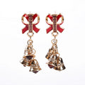 Christmas Bell & Bow Earrings