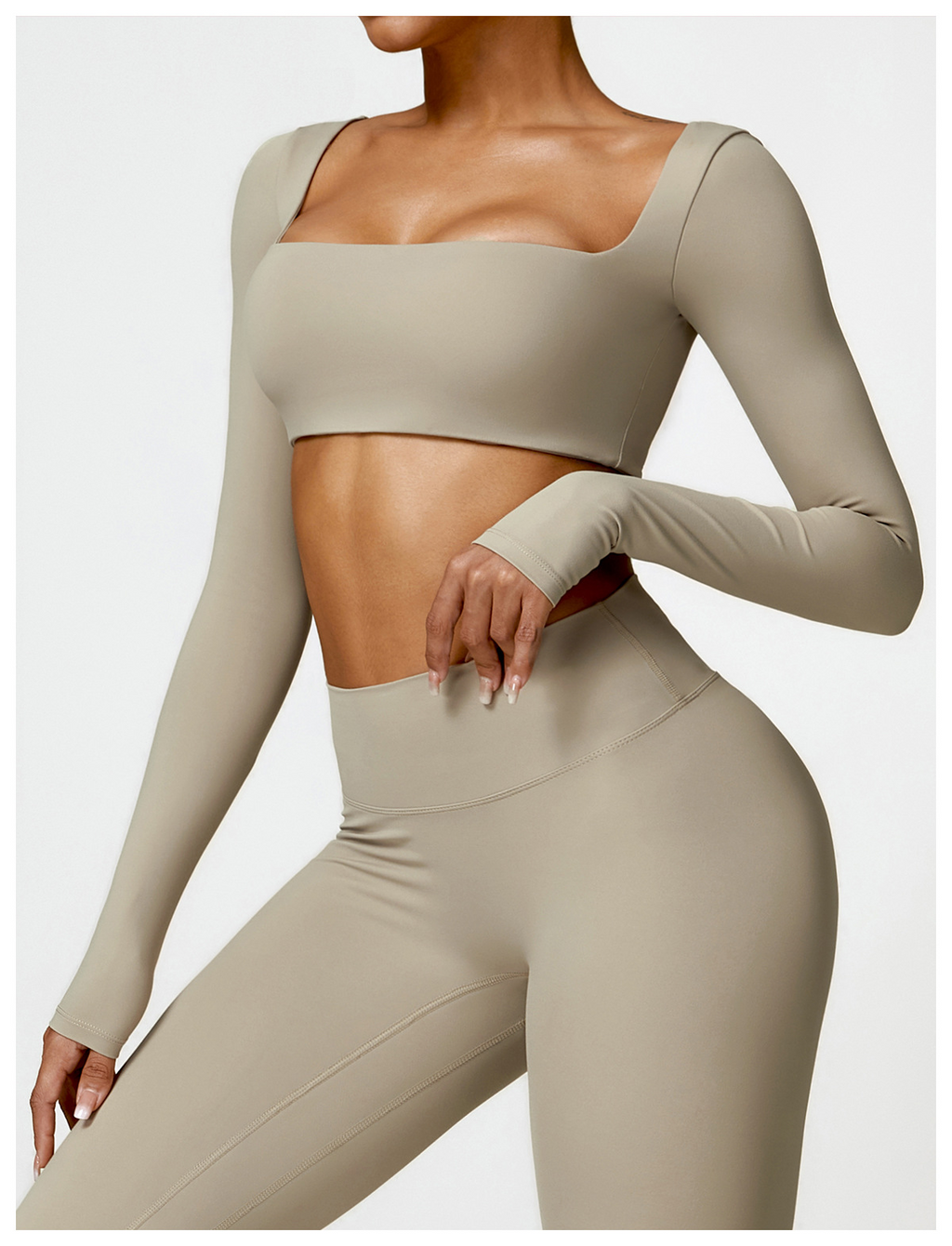 Damen Langarm-Sporttop – Alltägliche Fitnesskleidung