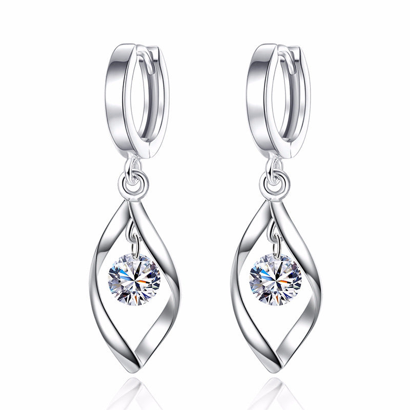 Rotating Pearl-Detail Drop Earrings