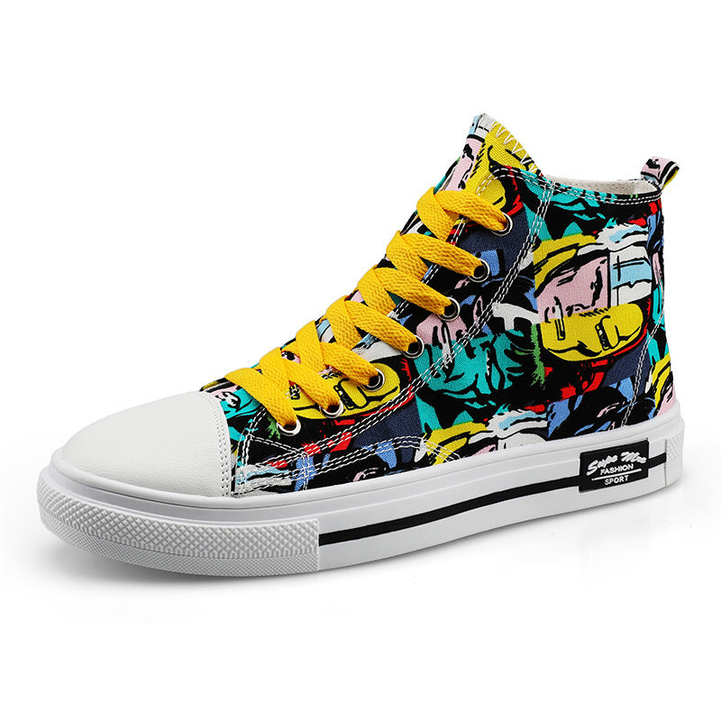 High-Top Canvas Trainers