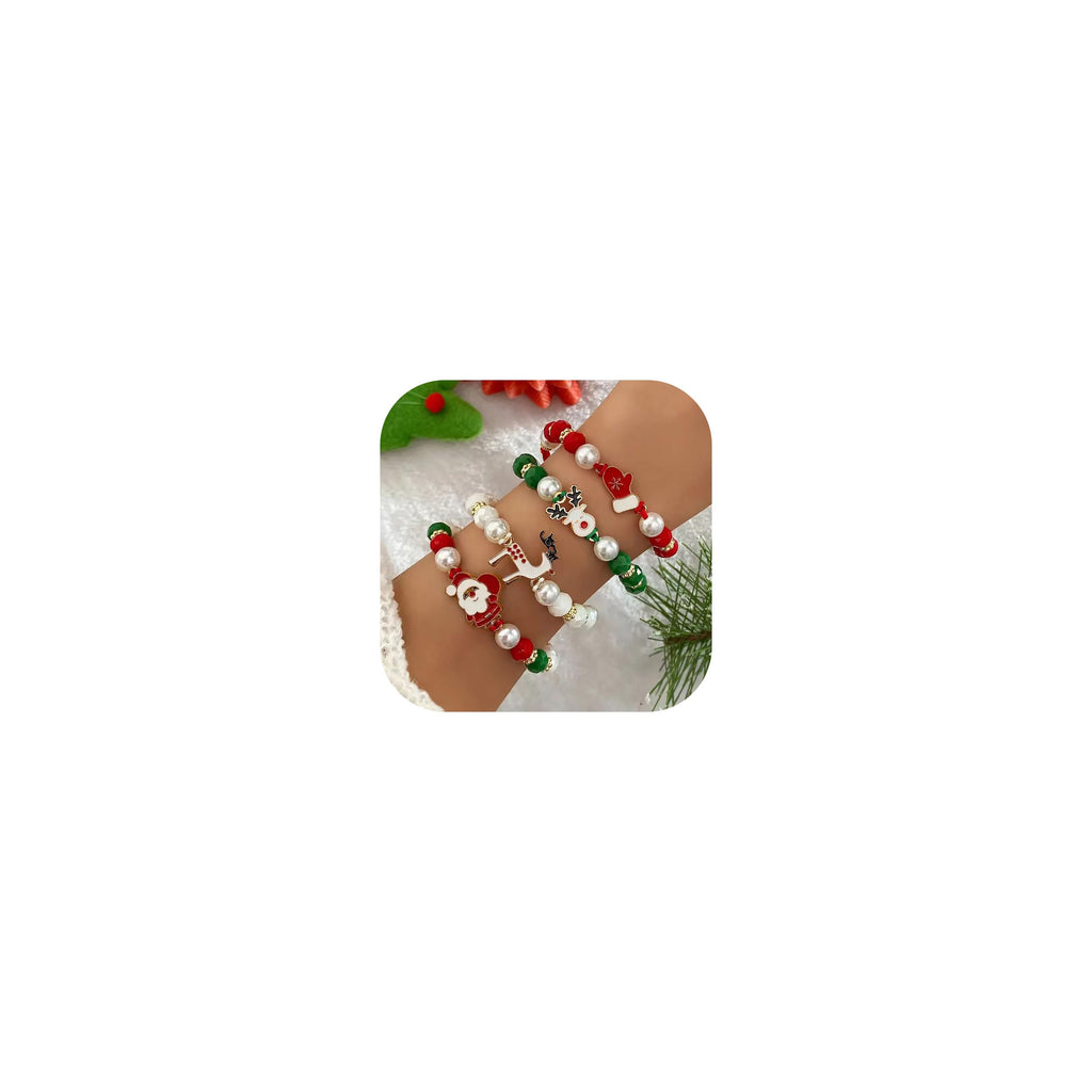 KummerSaprk Christmas Snowflake Charm Bracelet