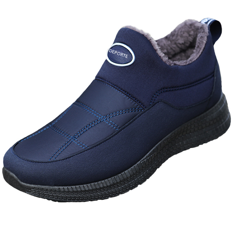 Men's Beijing Cotton Winter Shoes – Warm Plush Lining, Casual Boots, EU 39–45