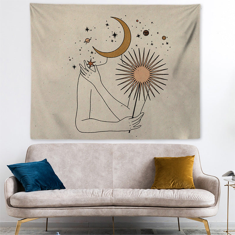Tenture murale vintage minimaliste – Décoration chambre et salon