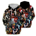 Halloween 3D-Effect Print Hoodie