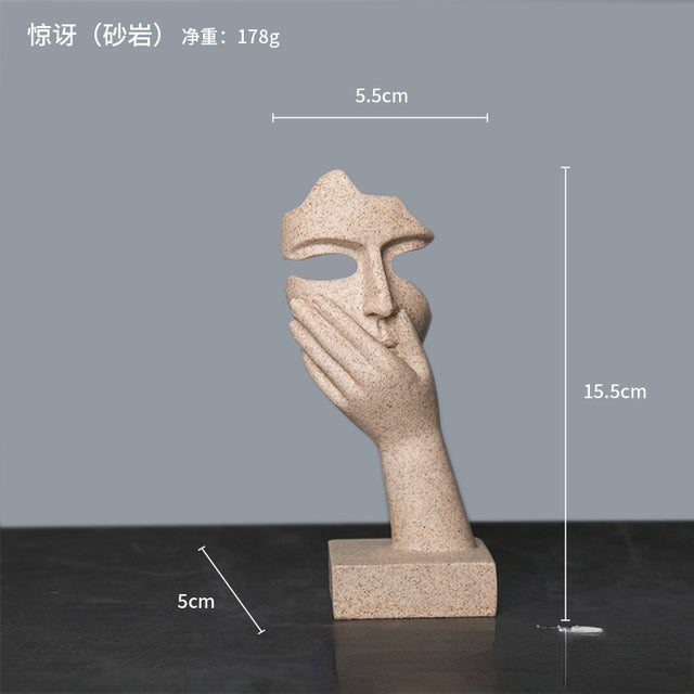 Abstract Character Statue - Nordic Luxury Desktop Decor