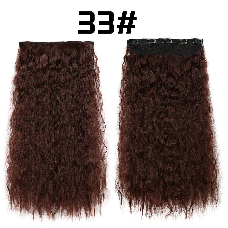 22-Inch Long Curly Synthetic Hair Extensions – Bulk Braiding Hair for Natural Styles