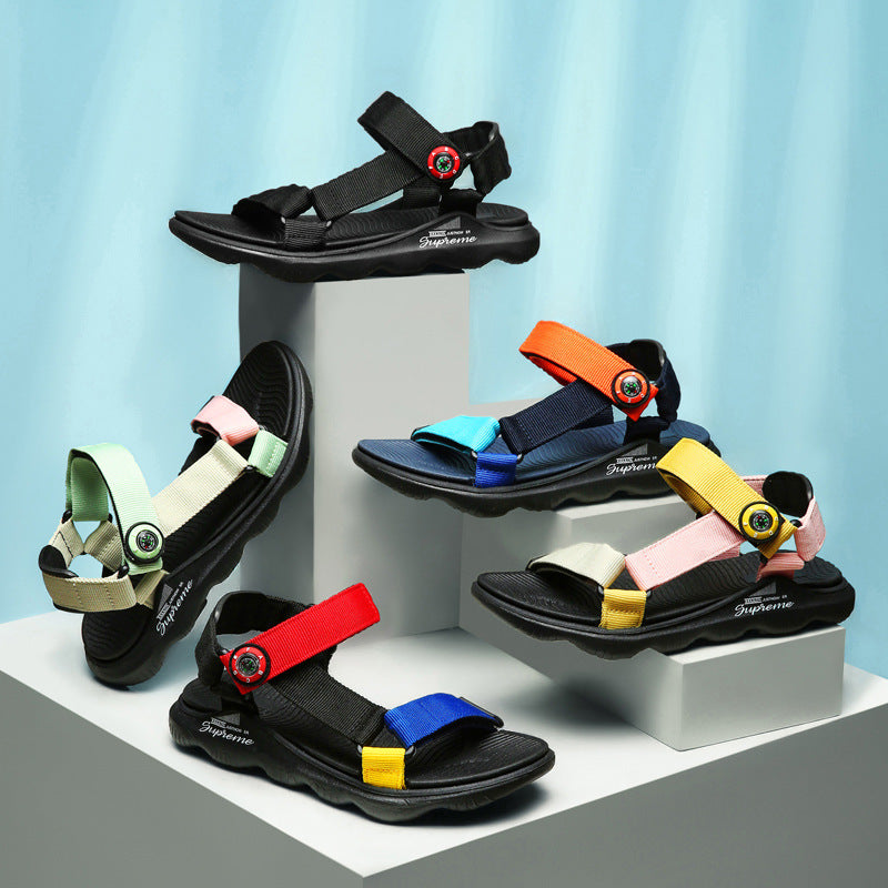 Kids' Webbing Beach Sandals – Colourful EVA Summer Sandals for Boys & Girls