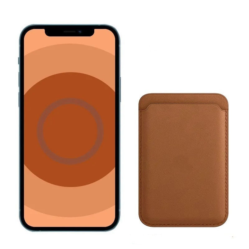 Magnetic Leather Card Holder