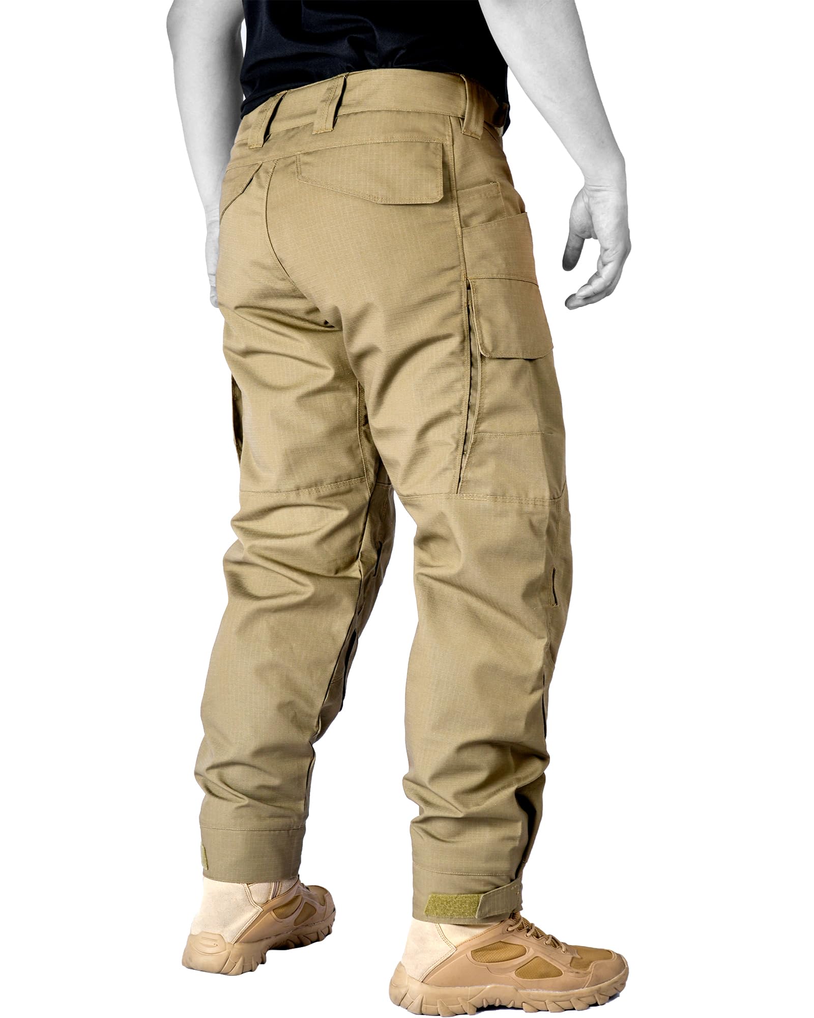 Herren Cargo-Hose mit Camouflage-Muster – Wasserabweisende Wander- und Kampfhose