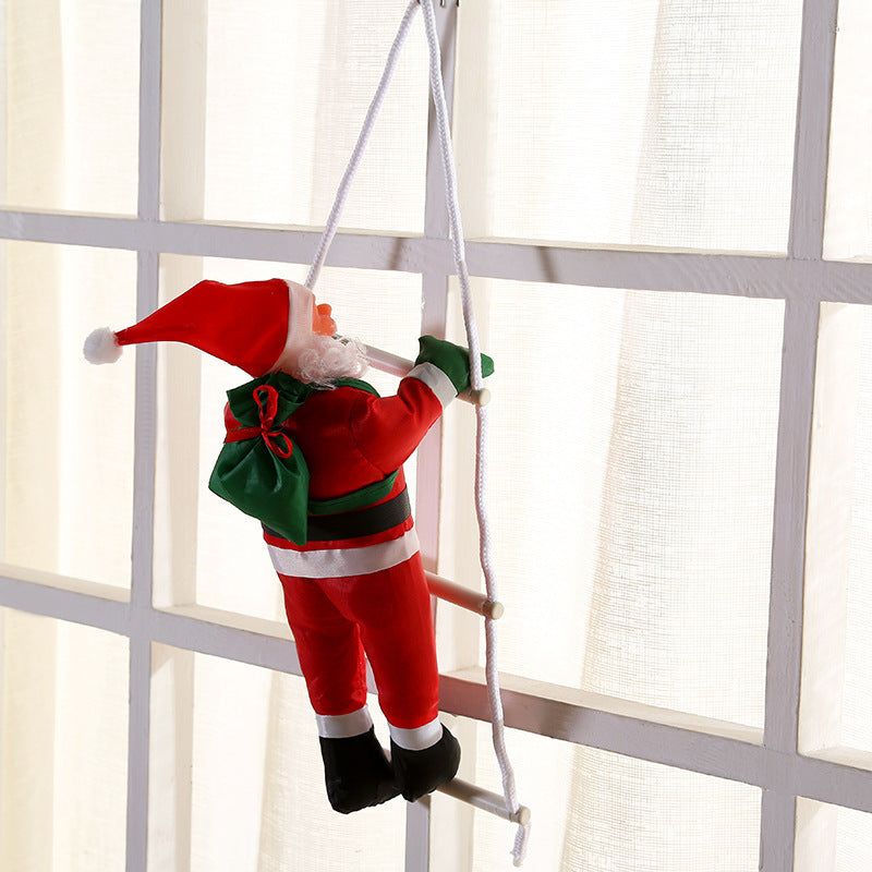 Climbing Santa Ladder Decoration – Christmas Window & Wall Prop