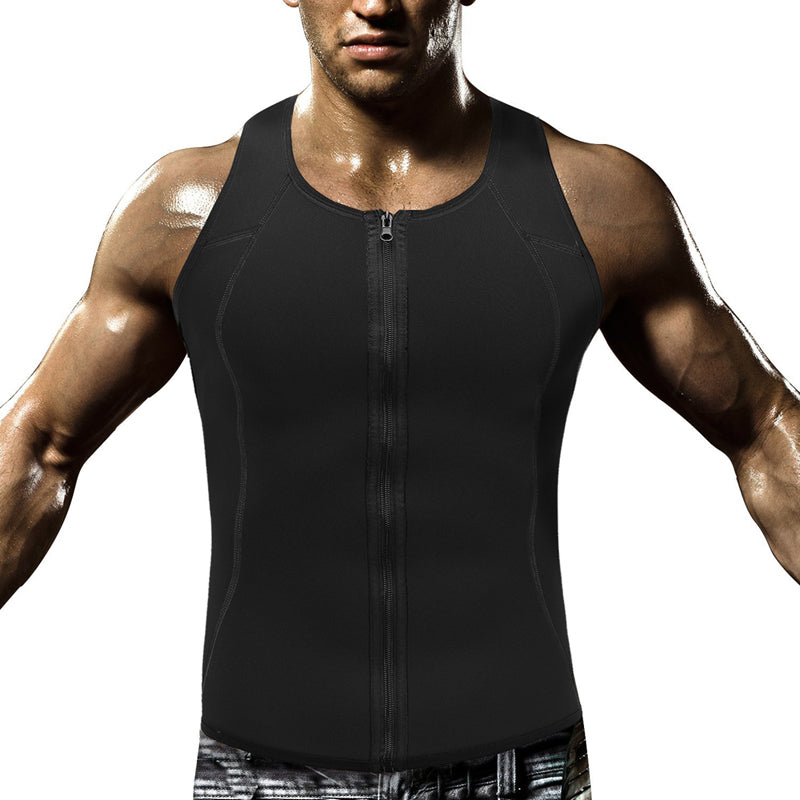 Men's Black Sports Shapewear Vest