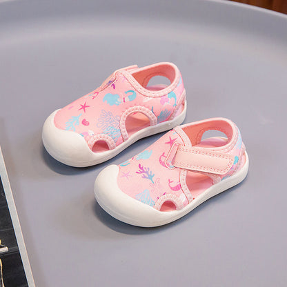 Toddlers' Closed Toe Beach Sandals – Lightweight Sports Sandals for Boys & Girls Ages 1–3