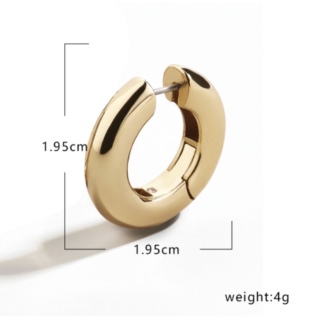 Annette 18K Gold Vermeil Huggie Earrings