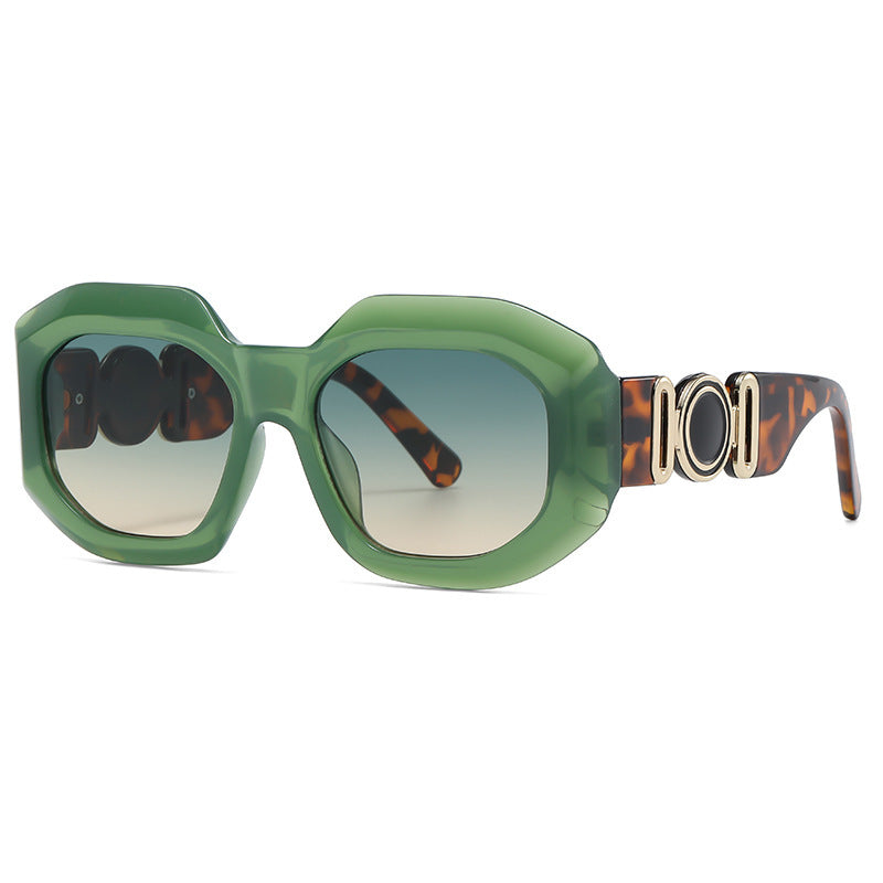 Oversized Polygon Sunglasses