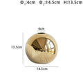 Gold Ceramic Vase – Luxury Home Decor & Shelf Styling