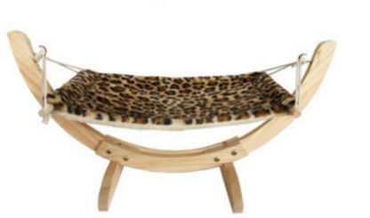 Cat Hammock Solid Wood Bed — Wall-Mounted Perch & Resting Spot for Cats