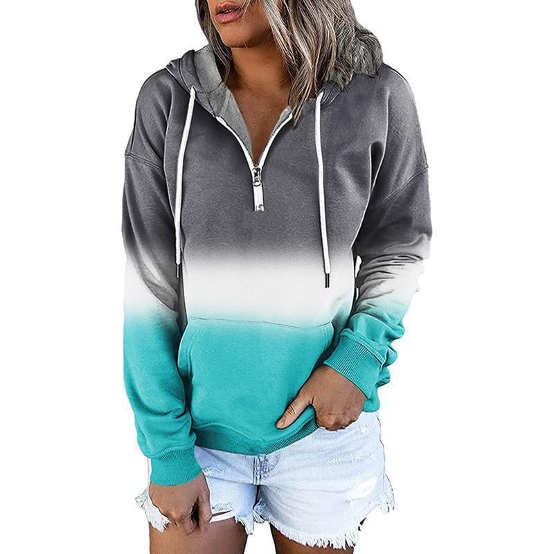 Sweat-shirt à capuche et cordon de serrage pour femme à manches longues – Coupe ample, 7 couleurs | S–2XL
