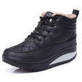 Women’s Lined High-Top Platform Trainers