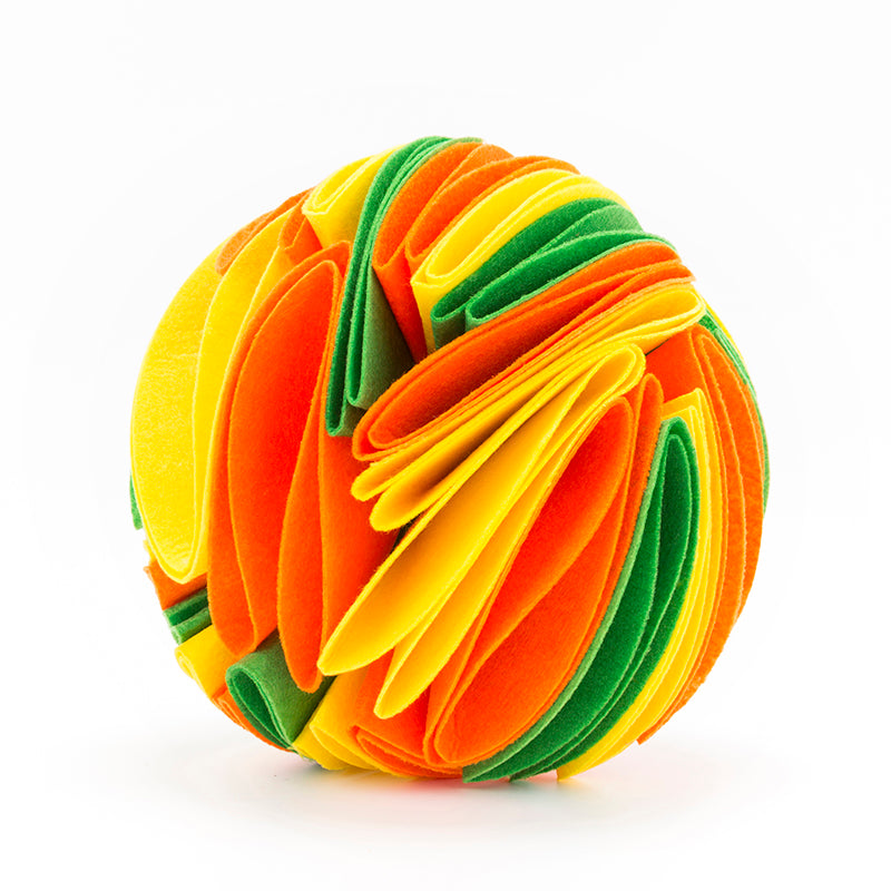 Balle reniflard pliable pour chien | Jouet d'entraînement QI et d'alimentation | 15 cm et 20 cm