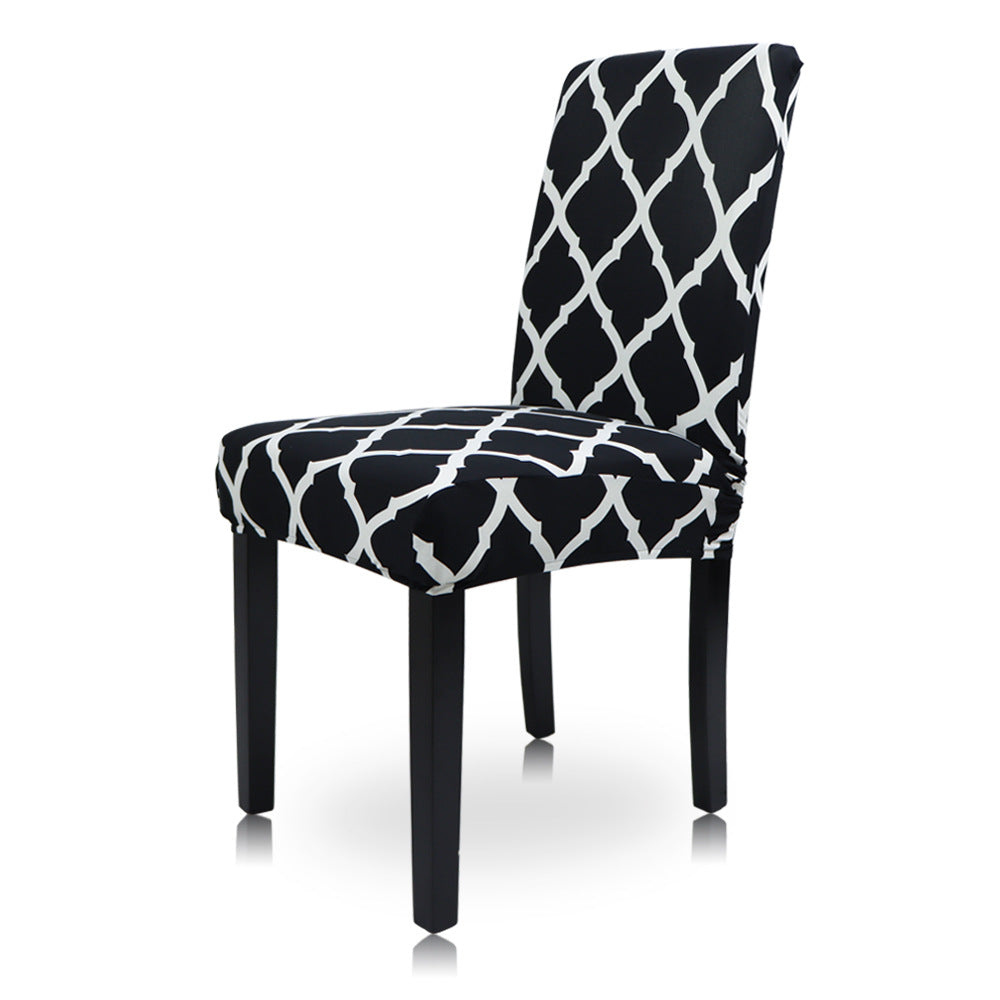Geometric Stretch Chair Cover