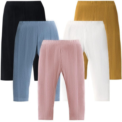 5-Pack Baby & Toddler Ribbed Bell Bottom Pants