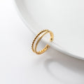 S925 Silver Women's Ring with Double-layer Twist Design