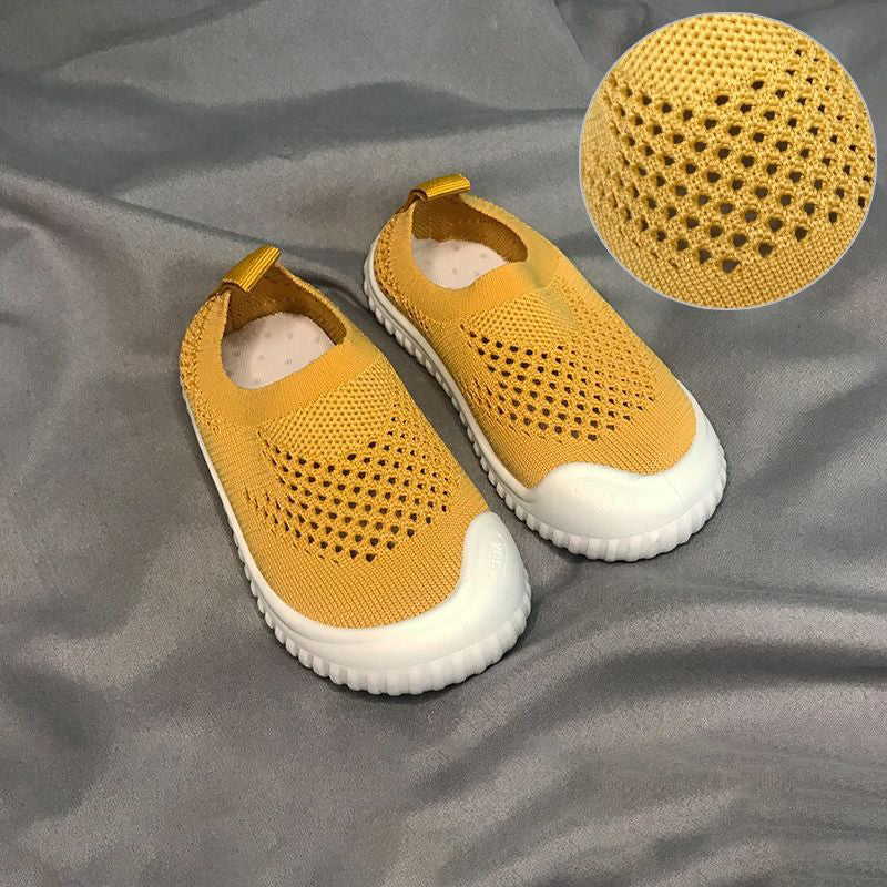 Kids' Soft Sole Indoor Shoes – Breathable Slip-On