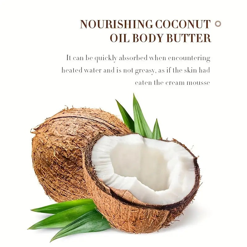 Coconut Body Butter for Dry Skin – Deep Moisturising Cream (200g)